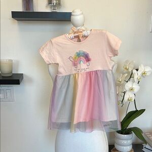 Rainbow Graphic Kids Dress 18-24M